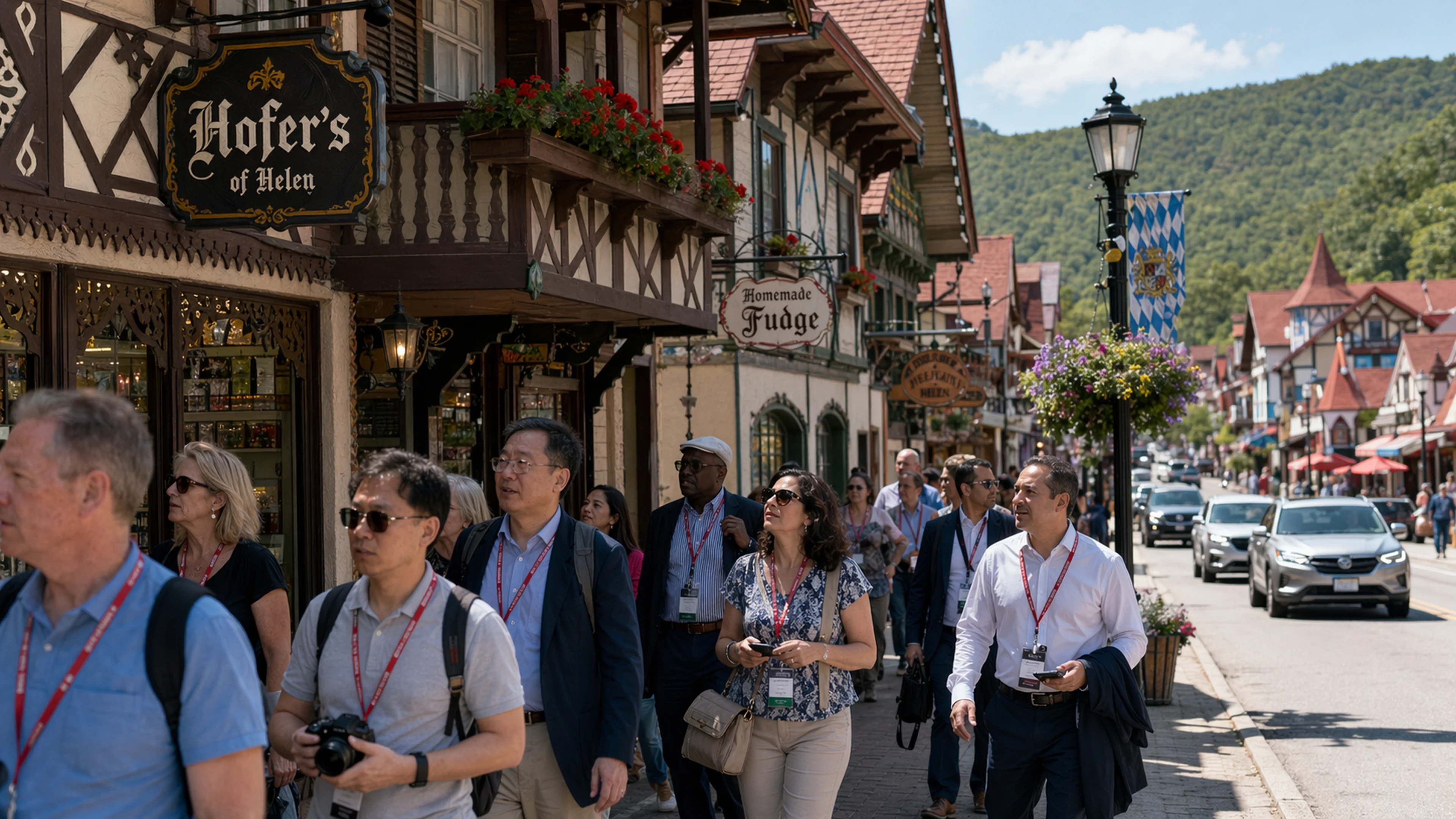 Twenty-Five International Council Members From Twenty-Three Countries Toured Helen On March 18; Two Of The Countries Have Been Declined For The Record