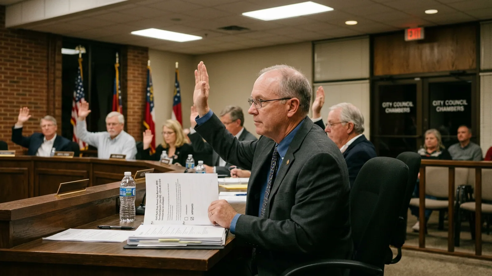 The Dahlonega public square, the day after Gold Rush Days 2025. (Photo: Bavarian Brainrot file photo)