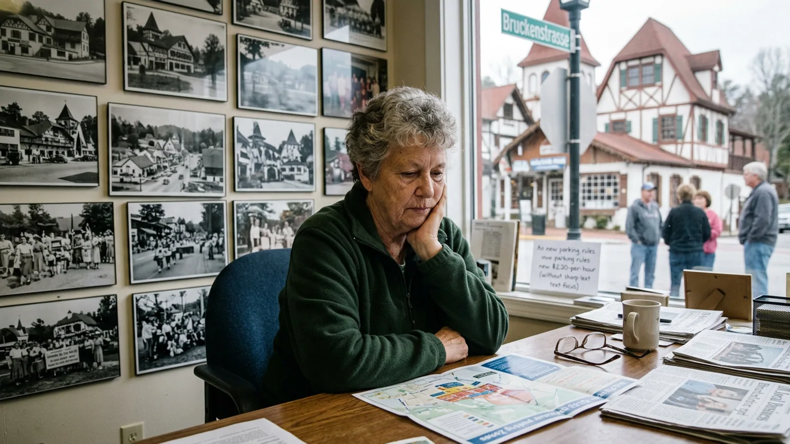 The new parking meters at Bruckenstrasse and Edelweiss, Tuesday afternoon. (Photo: Bavarian Brainrot / Connor McAllister)