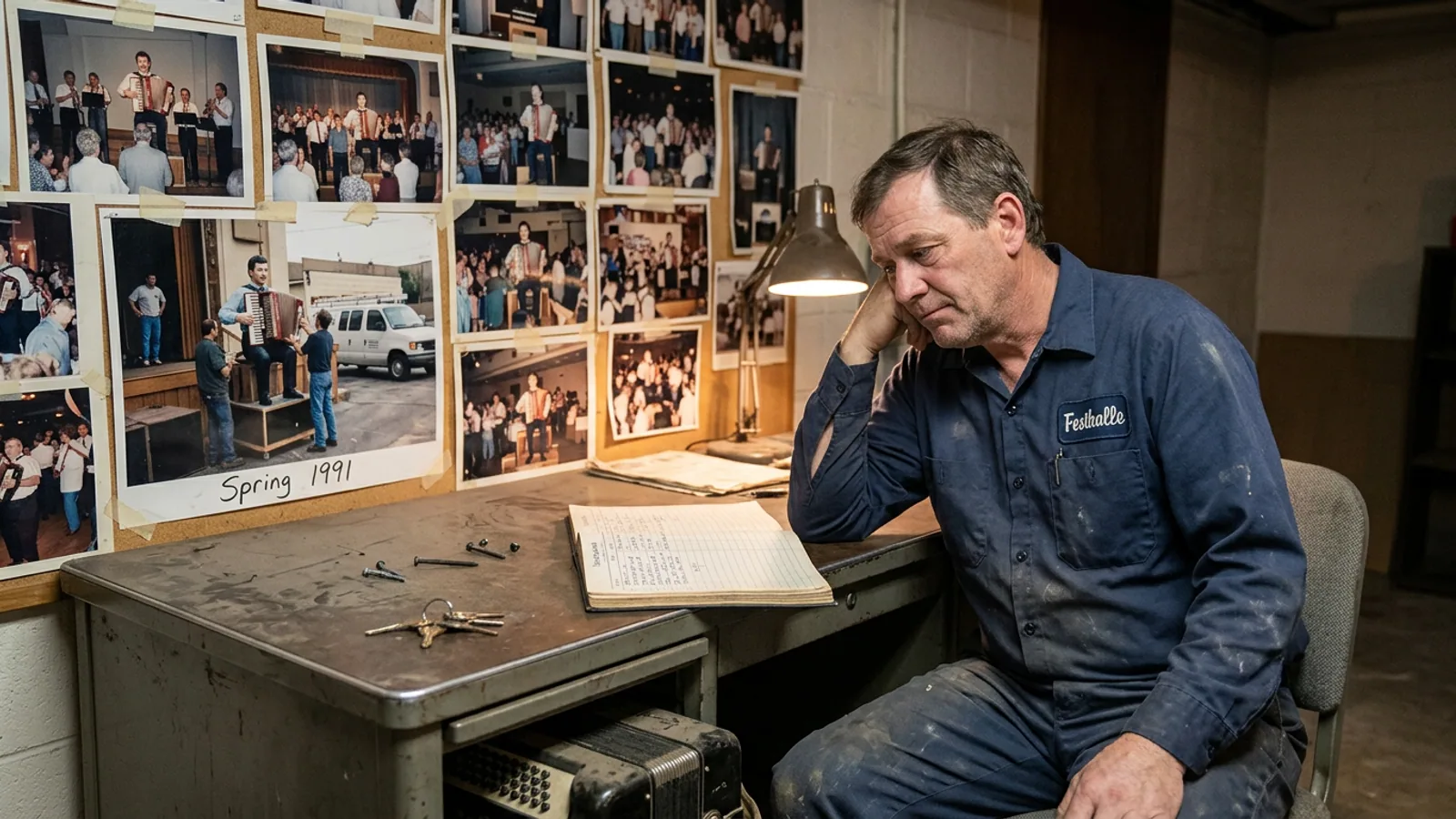 The Festhalle main hall, looking toward the stage, Thursday evening. My former position was at stage left, on the riser. (Photo: Bavarian Brainrot file photo)