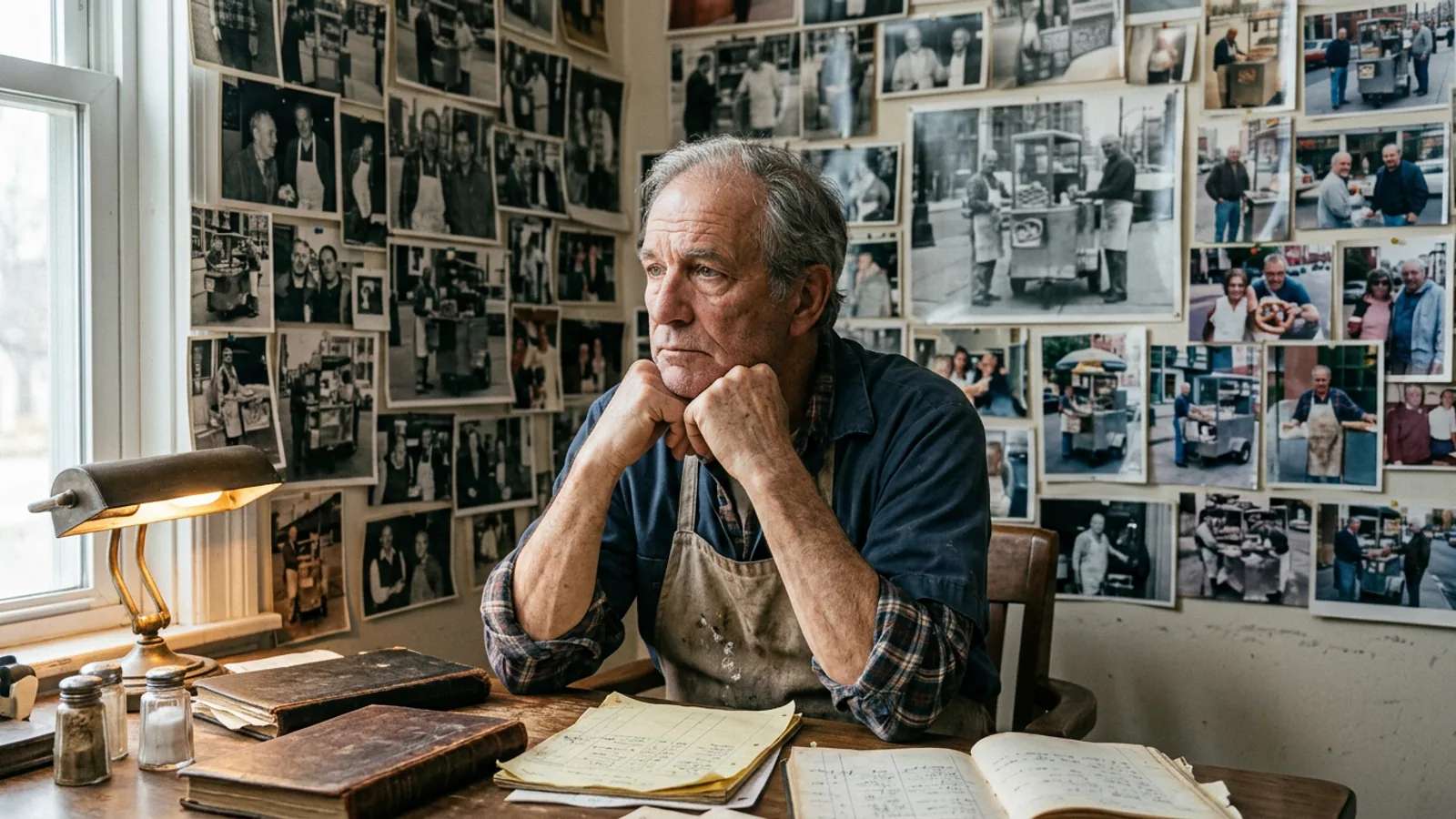 The corner of Bruckenstrasse and Edelweiss, Friday morning. Gunter’s cart is at right. (Photo: Bavarian Brainrot file photo)