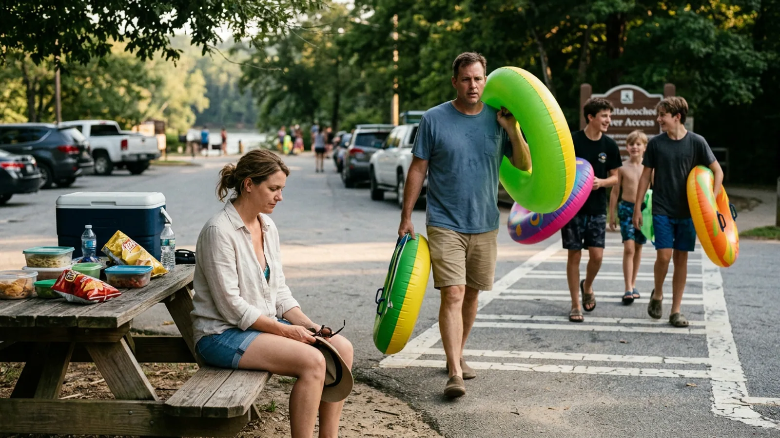 The Chattahoochee at the Cool River Tubing put-in, photographed in late summer. (Photo: Bavarian Brainrot file photo)